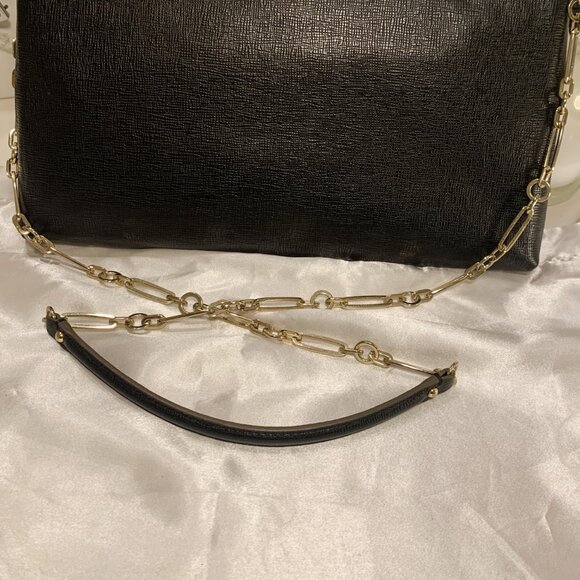 COACH MADISON CLUTCH IN TEXTURED LEATHER LI BLACK F25240 - Picture 7 of 16